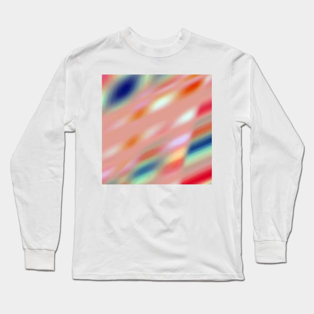 red blue white abstract texture background pattern Long Sleeve T-Shirt by Artistic_st
